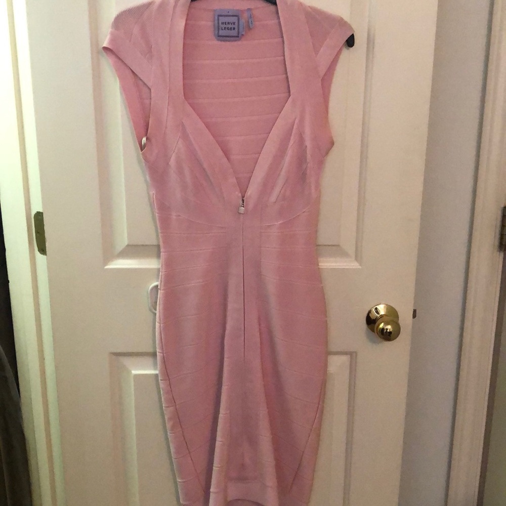 🔥Pink Herve Bandage Dress 🔥
